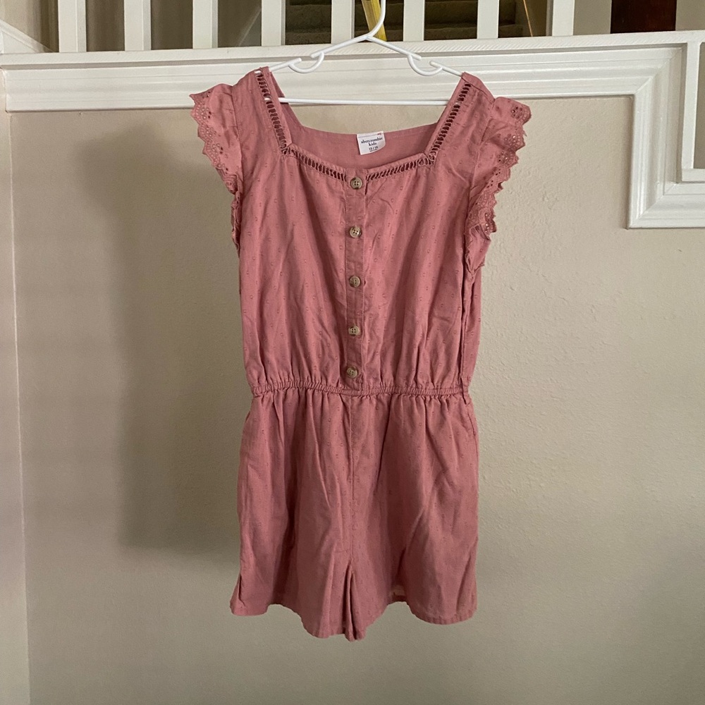 Girls Abercrombie Kids Pink Romper - Size 13/14